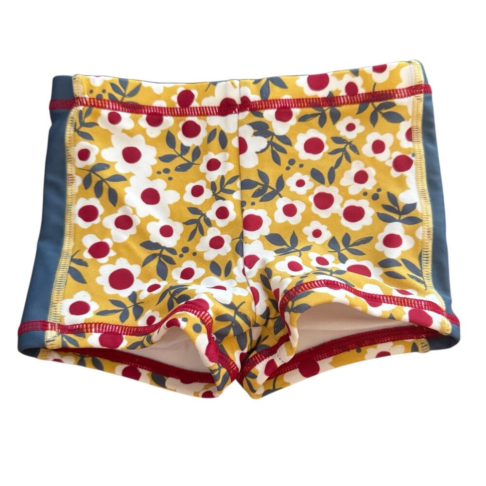 Hanna Andersson floral swim shorts 18-24m